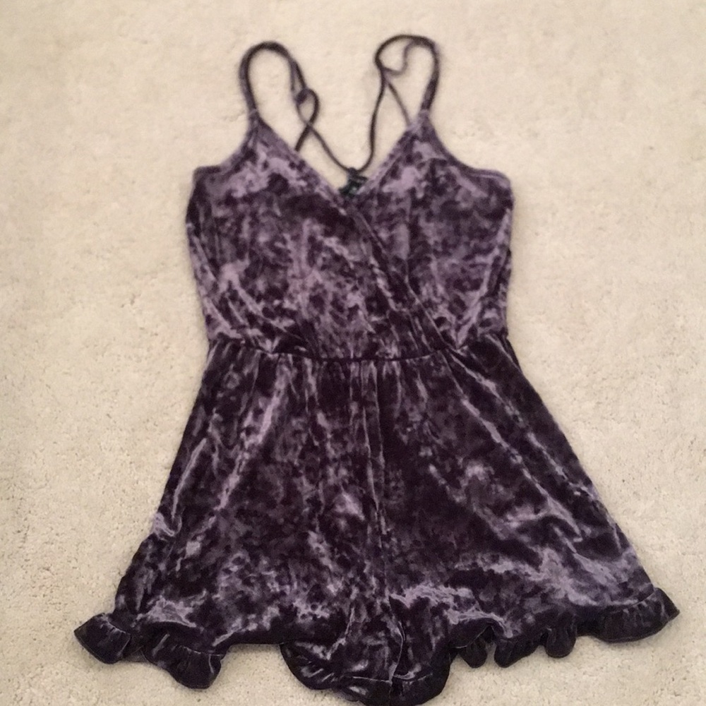 Kendall and Kylie velvet romper